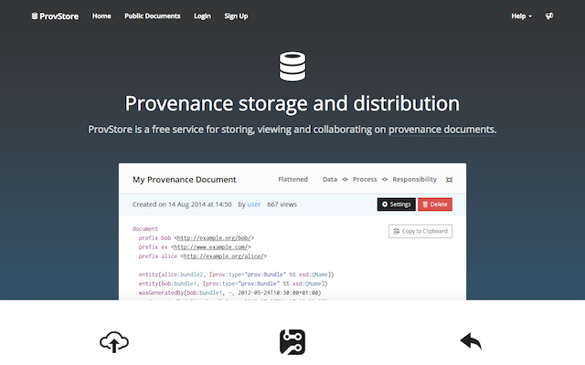 ProvStore Screenshot